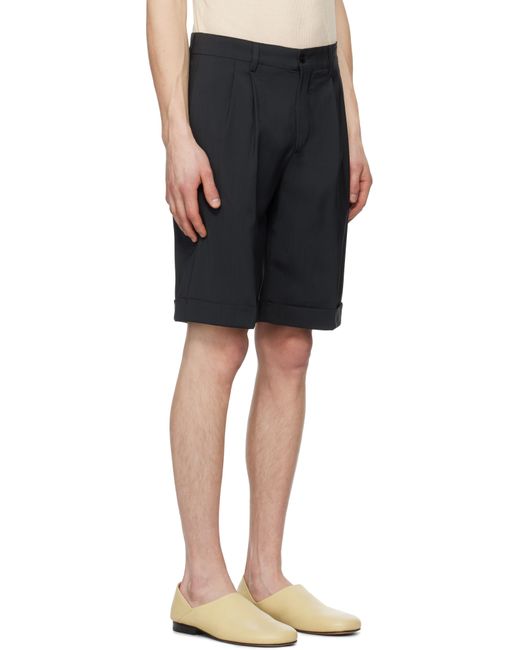 Barena Black Scandola Tropical Shorts for men