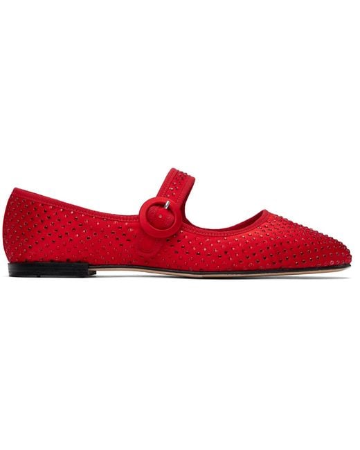 Repetto Red Georgia Mary Jane Ballerina Flats