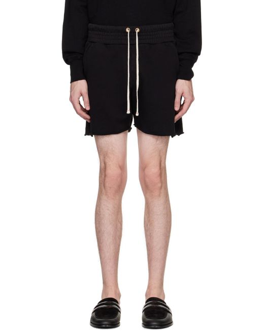 Les Tien Black Yacht Shorts for men