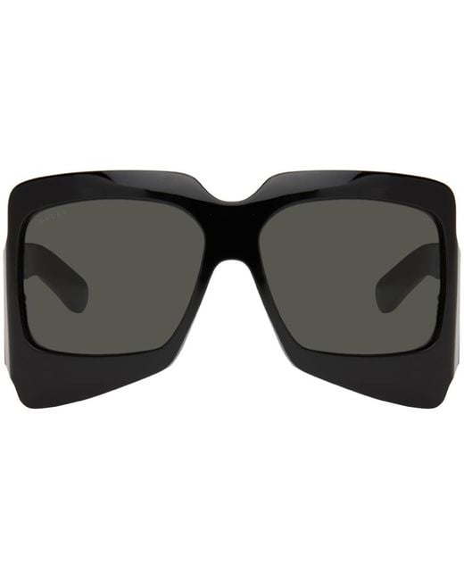 Gucci Black Oversized Sunglasses for men