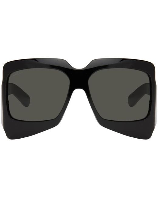 Gucci Black Oversized Sunglasses for men