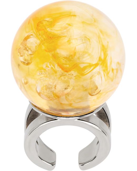 Jean Paul Gaultier Metallic Yellow La Manso Edition Cyber Small Ball Ring