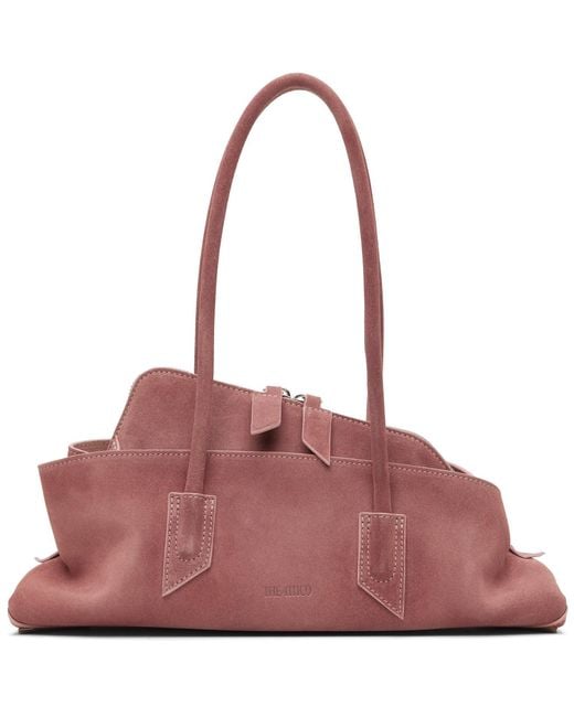 The Attico Red 'La Passeggiata' Small Top Handle Bag