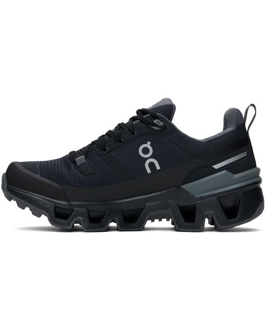 On Shoes Black Cloudwander Waterproof Sneakers