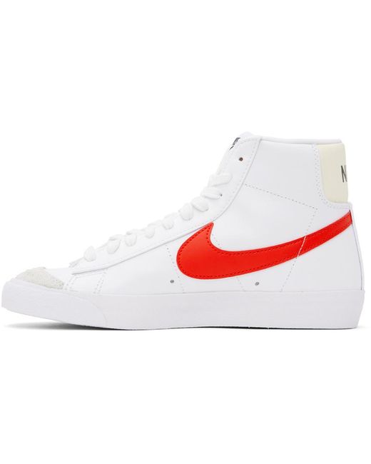 Nike Black White & Red Blazer Mid '77 Vintage Sneakers for men