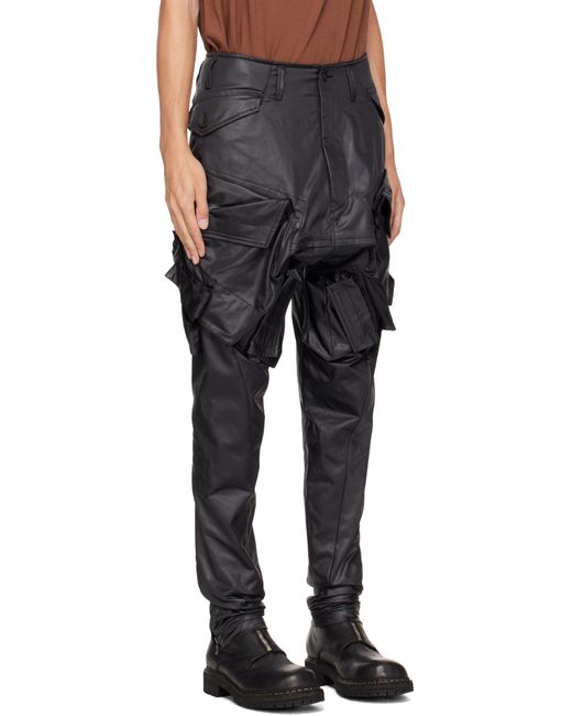 メンズ Julius ブラック Gasmask カーゴパンツ Black