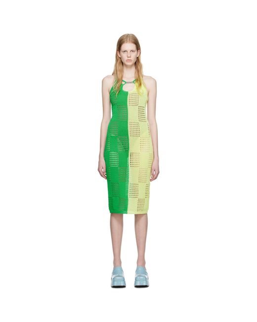 ANDERSSON BELL Green Keira Midi Dress
