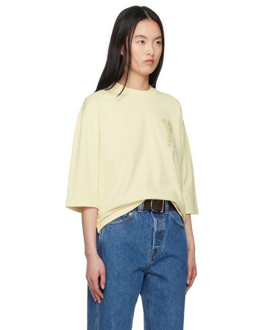 AMI オフホワイト Ami De Coeur Patch コットン Tシャツ Blue