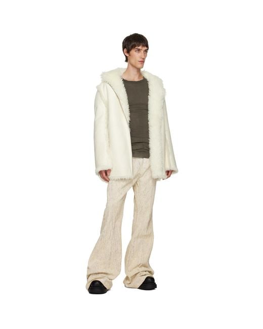 Rick Owens Natural Off- Concordians Runway Bolan Jeans for men