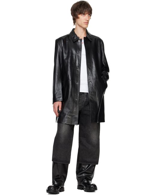 メンズ DIESEL ブラック L-Cordier レザージャケット ブラック | Lyst