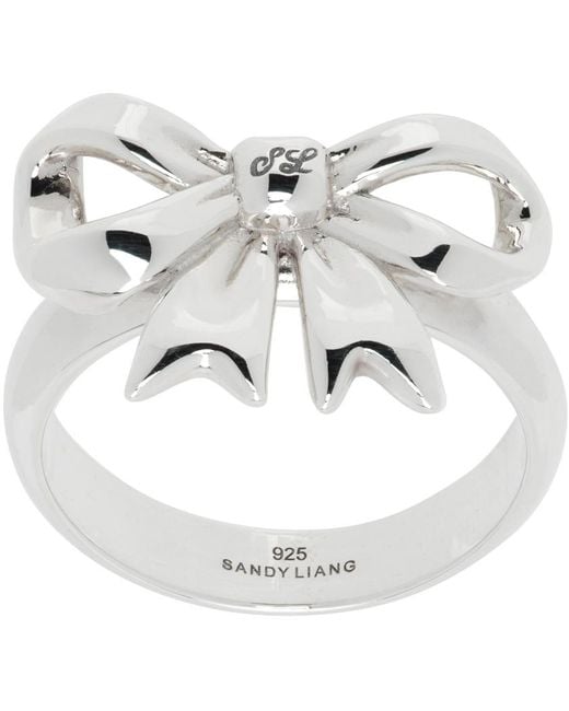 Sandy Liang Metallic Cinta Ring