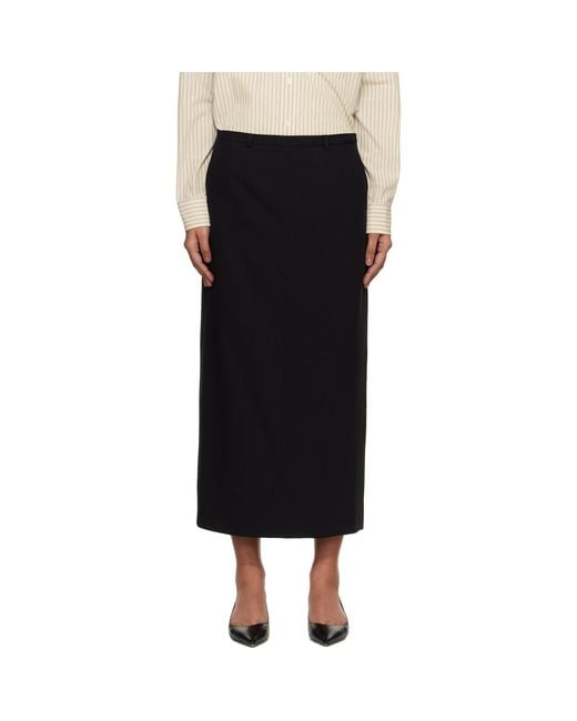 DUNST Black H-Line Maxi Skirt
