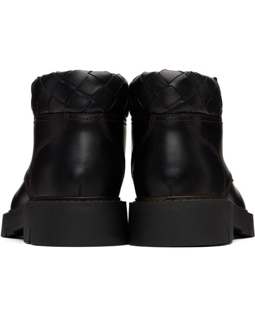 Bottega Veneta Black Haddock Cropped Boots for men
