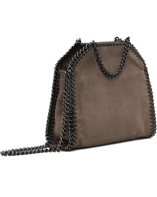 Stella McCartney Brown Taupe Falabella Tiny Bag
