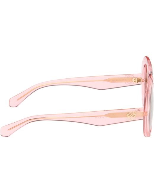 Loewe Brown Mini Anagram Steps Square Sunglasses