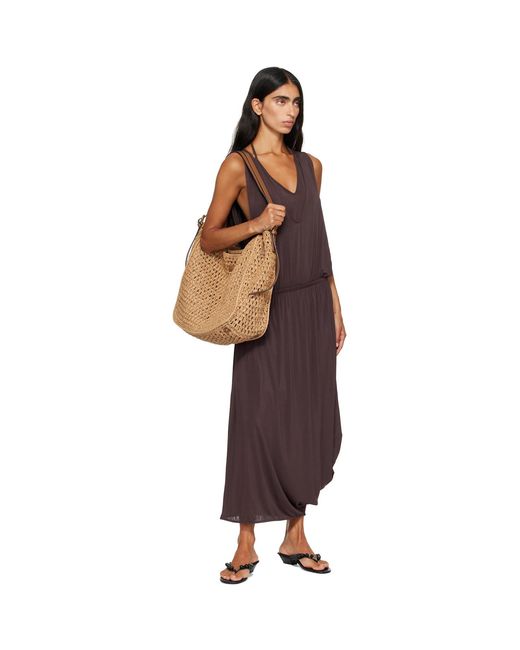 Rag & Bone Brown River Raffia Tote