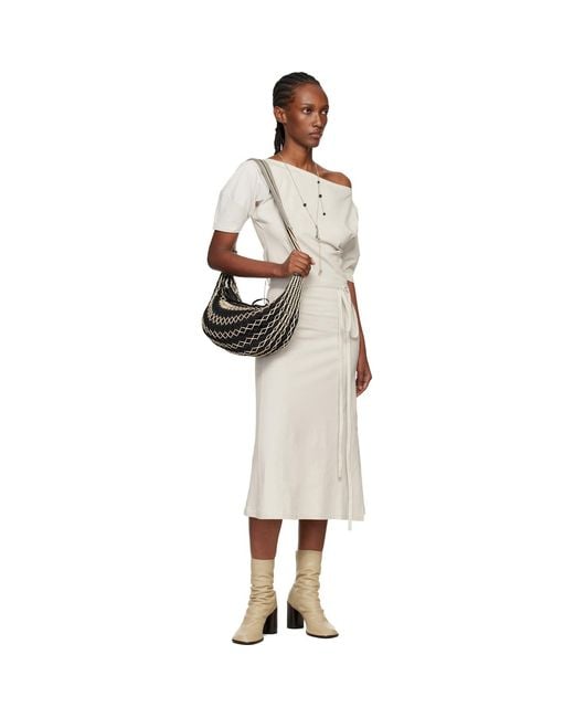 Lemaire Black Fortune Croissant Filt Bag