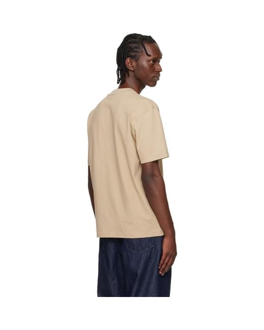 HUGO Blue Relaxed-Fit Logo-Print T-Shirt for men
