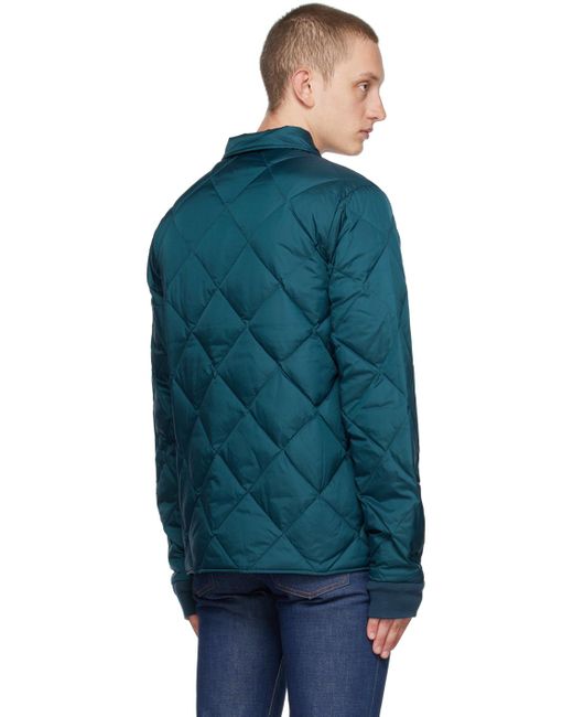 Thisisneverthat Blue Quilted Down Jacket for men