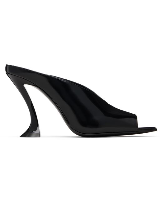 Lanvin Black Mule Heeled Sandals