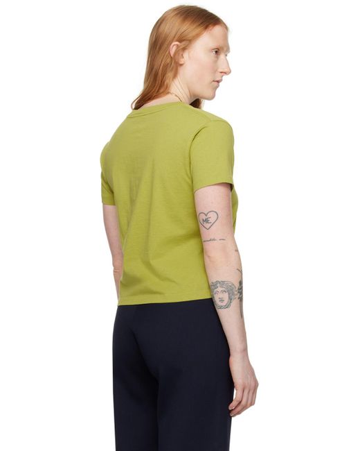 Bode Multicolor Green 'manchester' T-shirt