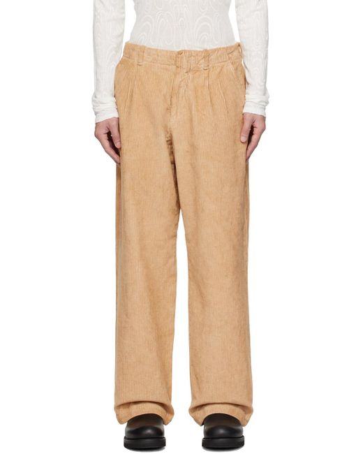 Our Legacy Multicolor Beige Borrowed Trousers for men