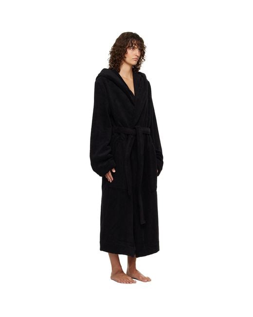 Rick Owens Black Temple Pentagram Bathrobe