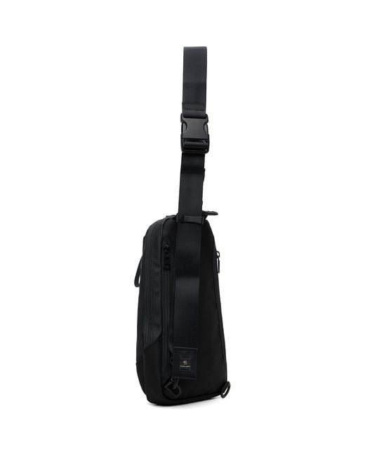 Master Piece Black Slick Sling Bag for men