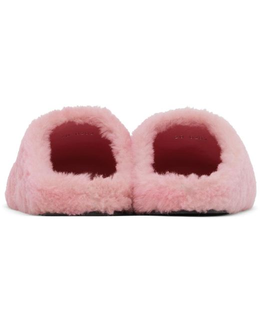 Givenchy Black Pink 4g Flat Slippers