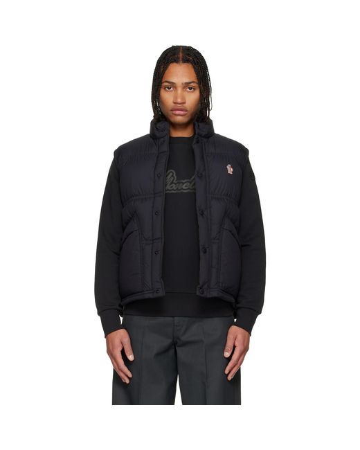 Moncler Black Aul Down Vest for men