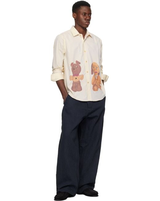 Small Talk Studio Black Stuffed Animal Print Teddy Bears Shirt for men