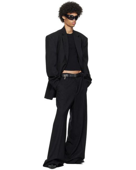 Pantalon ample noir Vetements pour homme en coloris Black