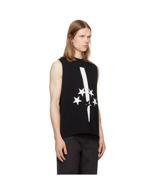 JKEEFER Black Flag Cut Sleeve Tank Top for men