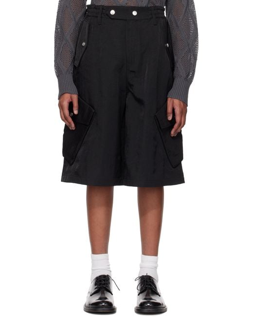 【NULLUS】8 POCKET CARGO SHORTS BLACK 4 NULLUS 8-Pocket Cargo Shorts in Black for Men | Lyst