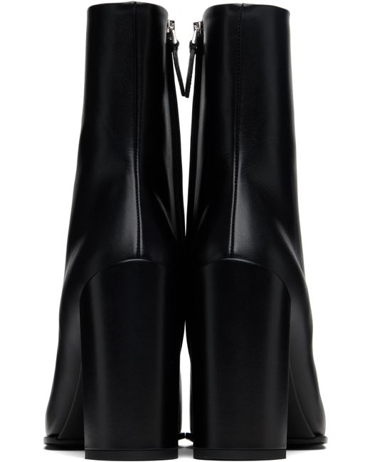 Alaïa Black Soft Calf 90 Ankle Boots
