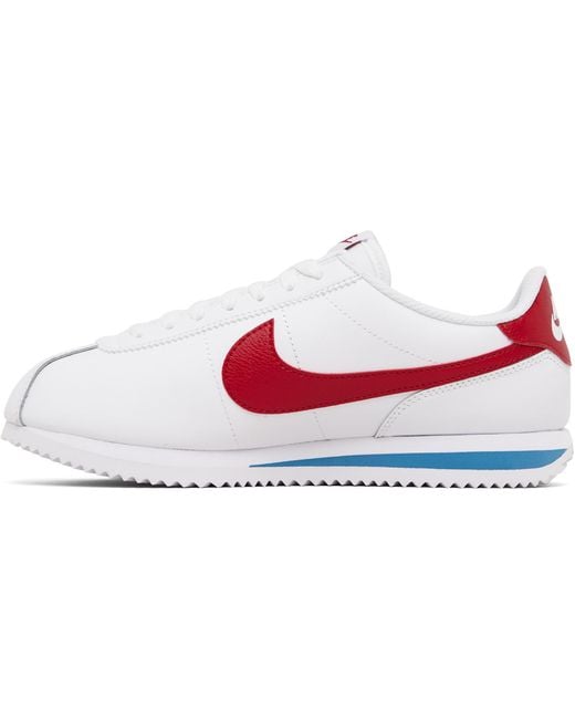 Nike Black Cortez Leather Sneakers for men