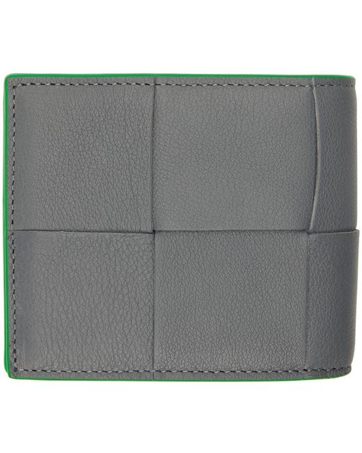 Bottega Veneta Gray Bi-fold Wallet for men