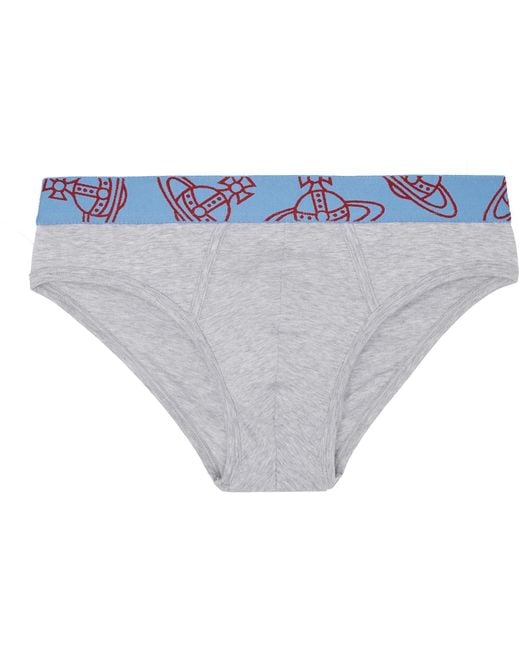 Vivienne Westwood Gray Two-Pack Slip Band Briefs for men