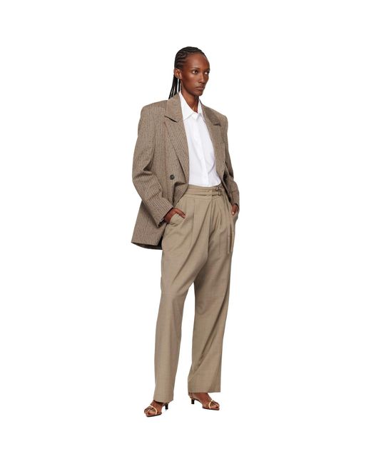 Rohe Brown Double-Breasted Blazer