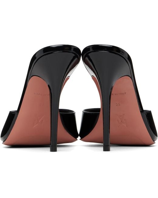 AMINA MUADDI Black Elodie Slipper 105 Heeled Sandals