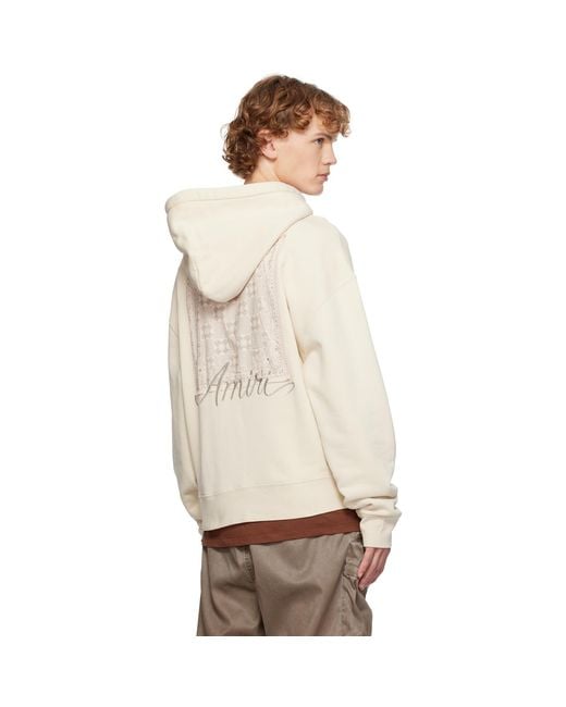 Amiri Natural Ma Quad Checkerboard Hoodie for men