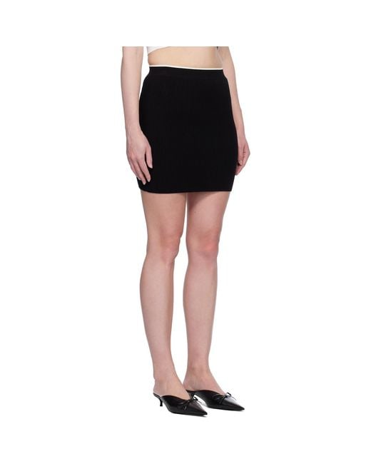 Amiri Black Ma Miniskirt