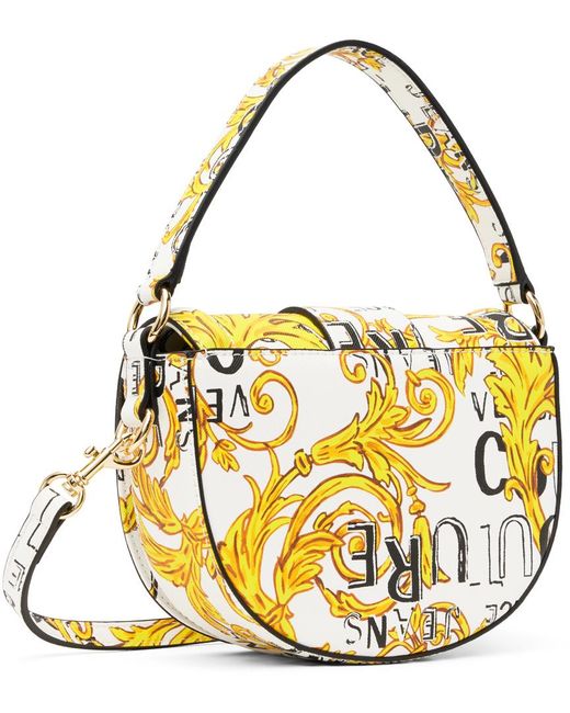 Versace Metallic White & Gold Couture I Bag