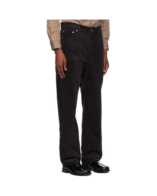 A.P.C. Black Solal Trousers for men