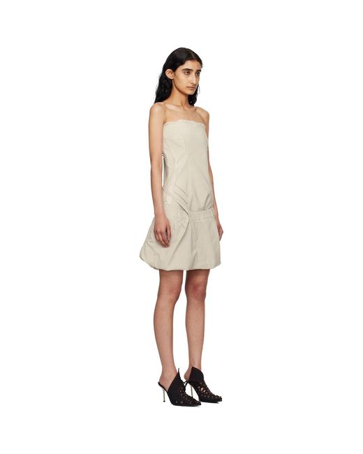 OTTOLINGER Black Off- Deconstructed Minidress