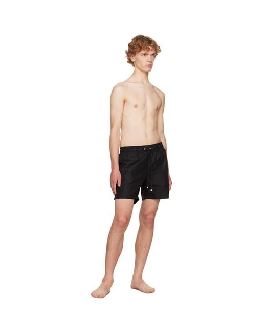 Amiri Black Patch Swim Shorts for men