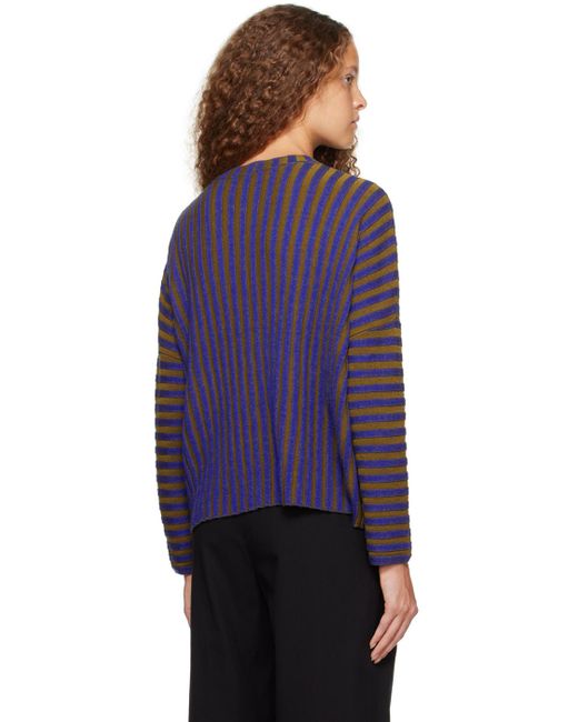 Eckhaus Latta Purple Keyboard Sweater
