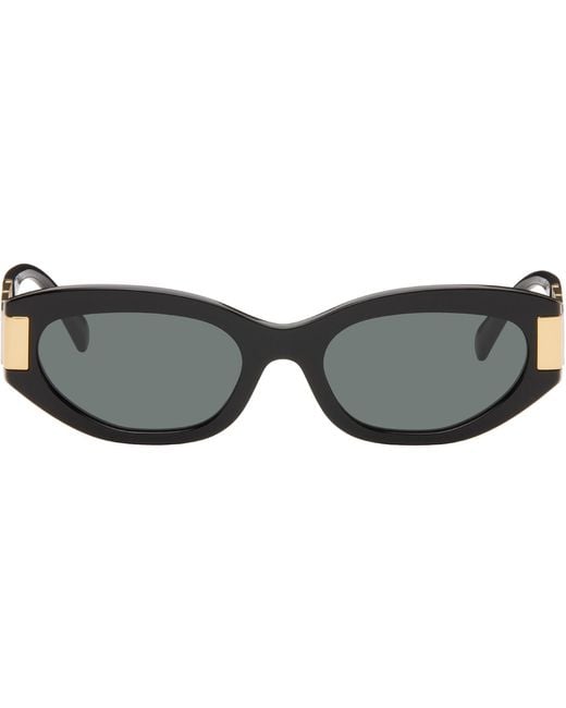 Versace Black Greca Cat-Eye Sunglasses