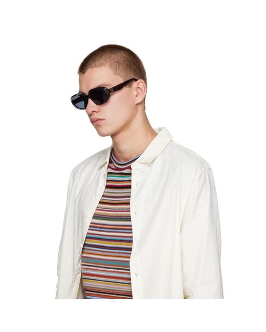 Loewe Gray Rectangular Anagram Sunglasses for men