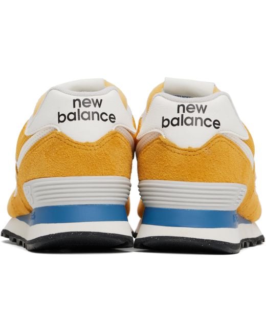 New Balance Yellow 574 Sneakers for men